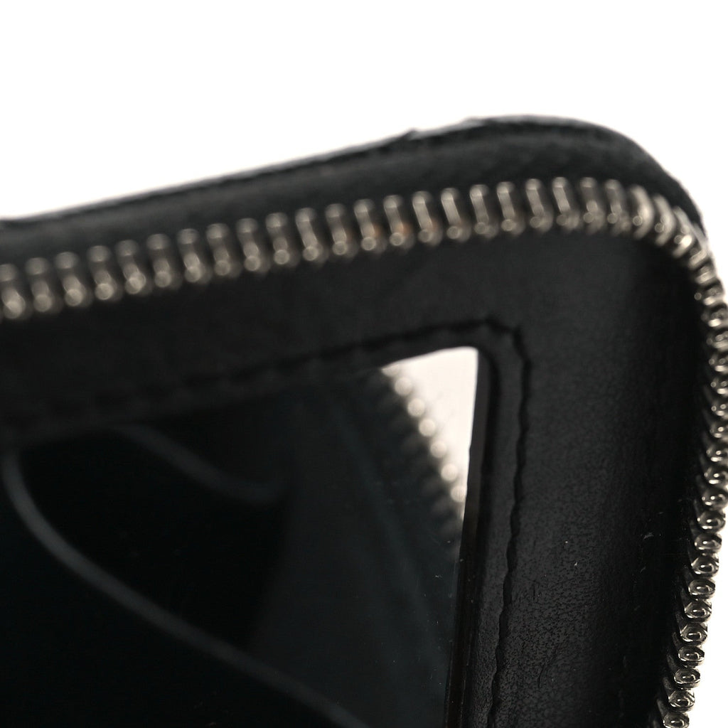 Caviar Quilted Mini Vanity Case With Chain Black