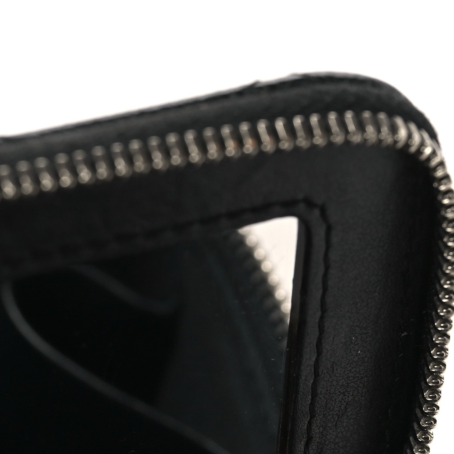 Caviar Quilted Mini Vanity Case With Chain Black