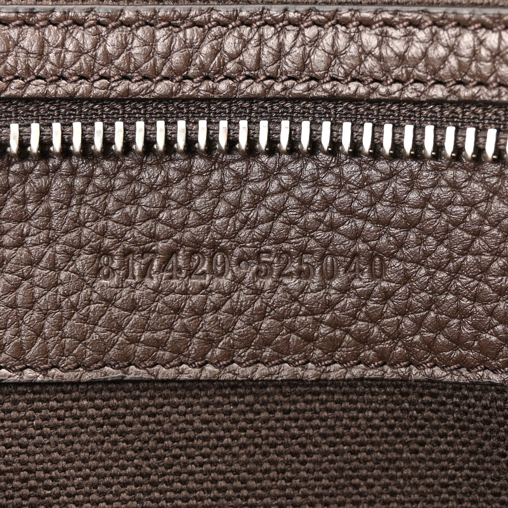 Monogram Calfskin Web Medium B Shoulder Bag Beige Brown