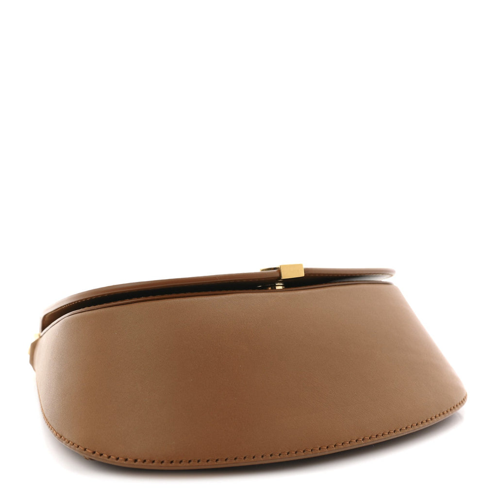 Canvas Calfskin Mini Voltaire Top Handle Bag Natural Tan