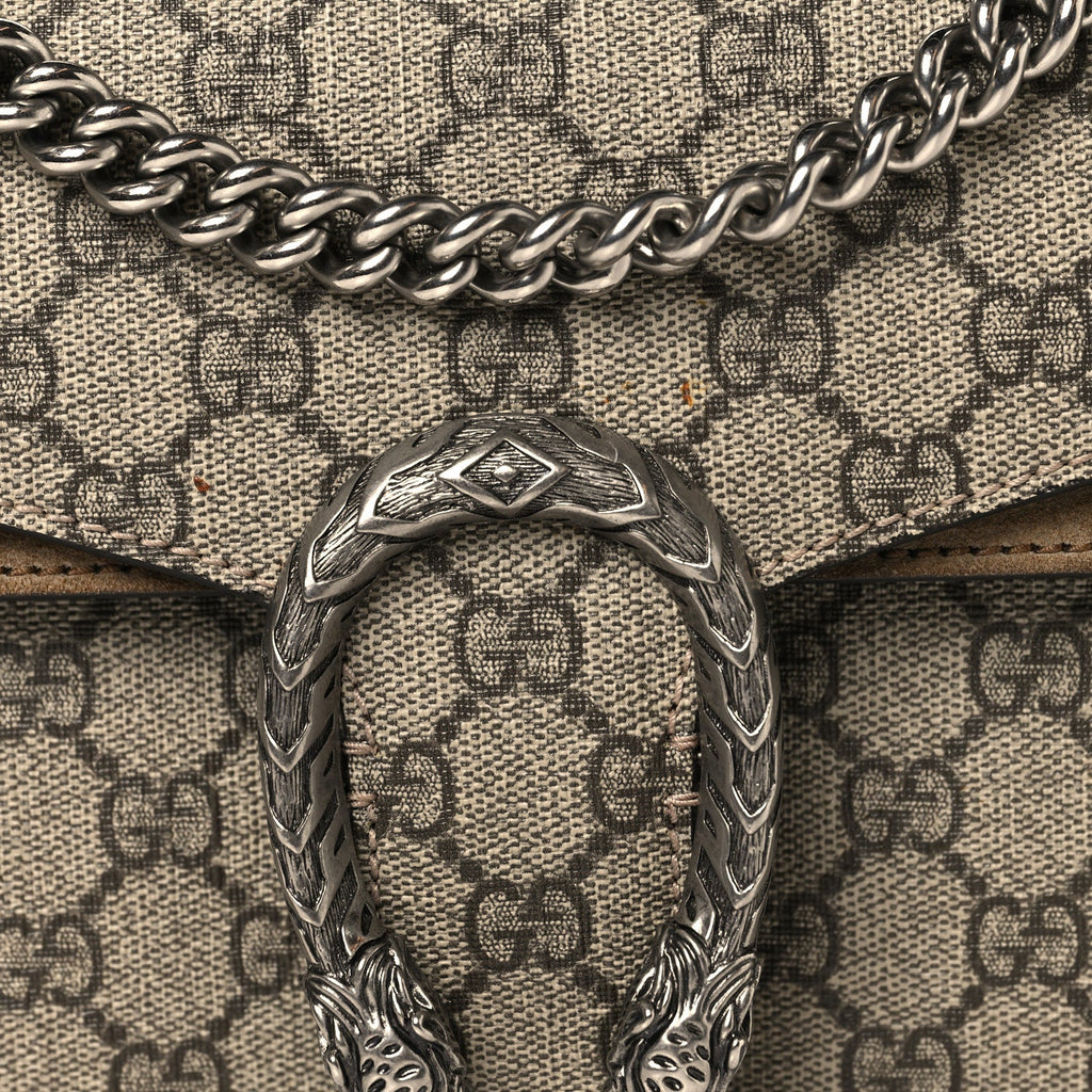 GG Supreme Monogram Small Dionysus Shoulder Bag Taupe