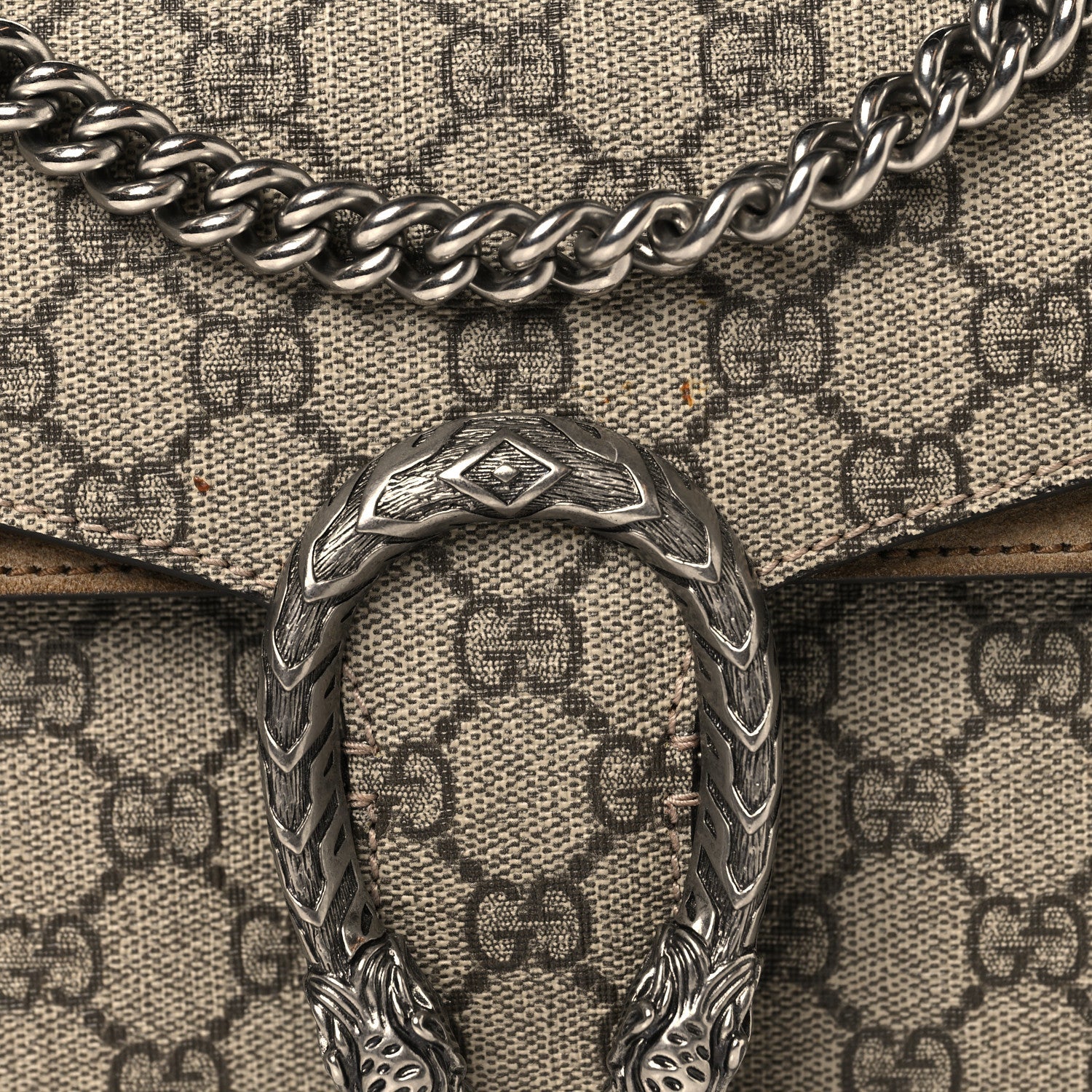 GG Supreme Monogram Small Dionysus Shoulder Bag Taupe