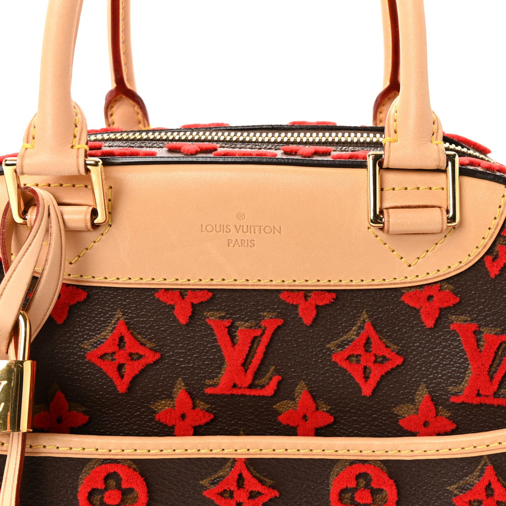 Monogram Tuffetage Deauville Cube Red