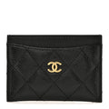 Caviar Quilted  Holder Black