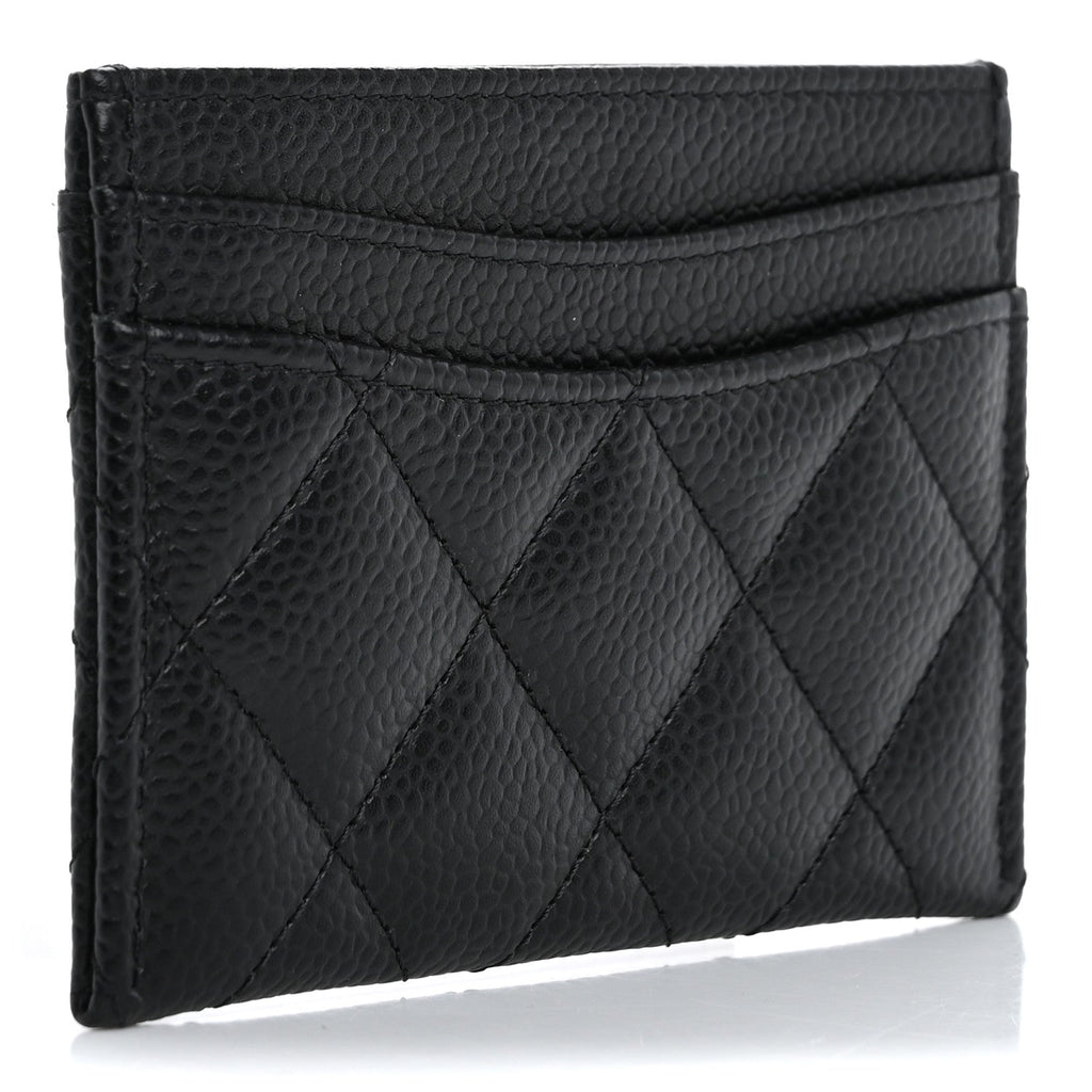 Caviar Quilted  Holder Black