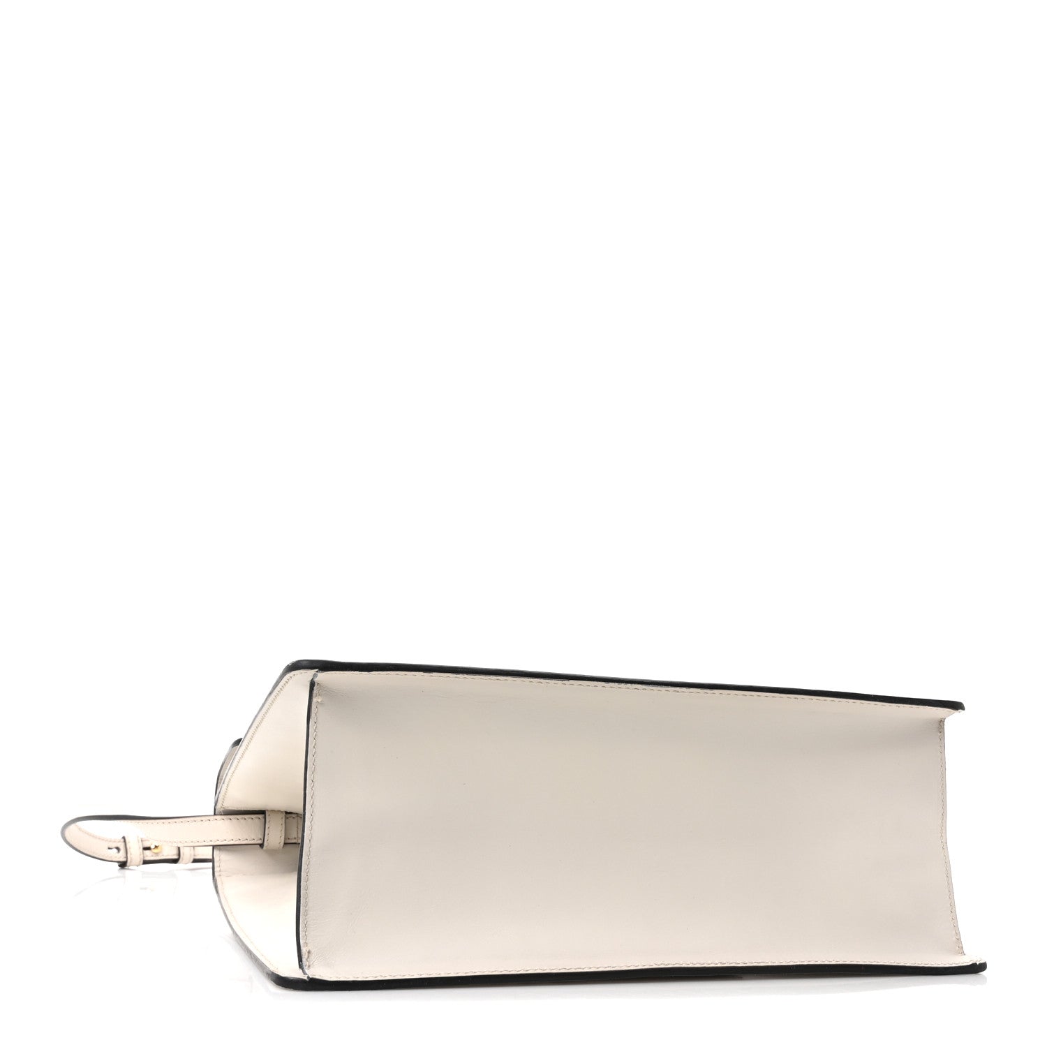 Calfskin Web Medium Sylvie Top Handle Bag White