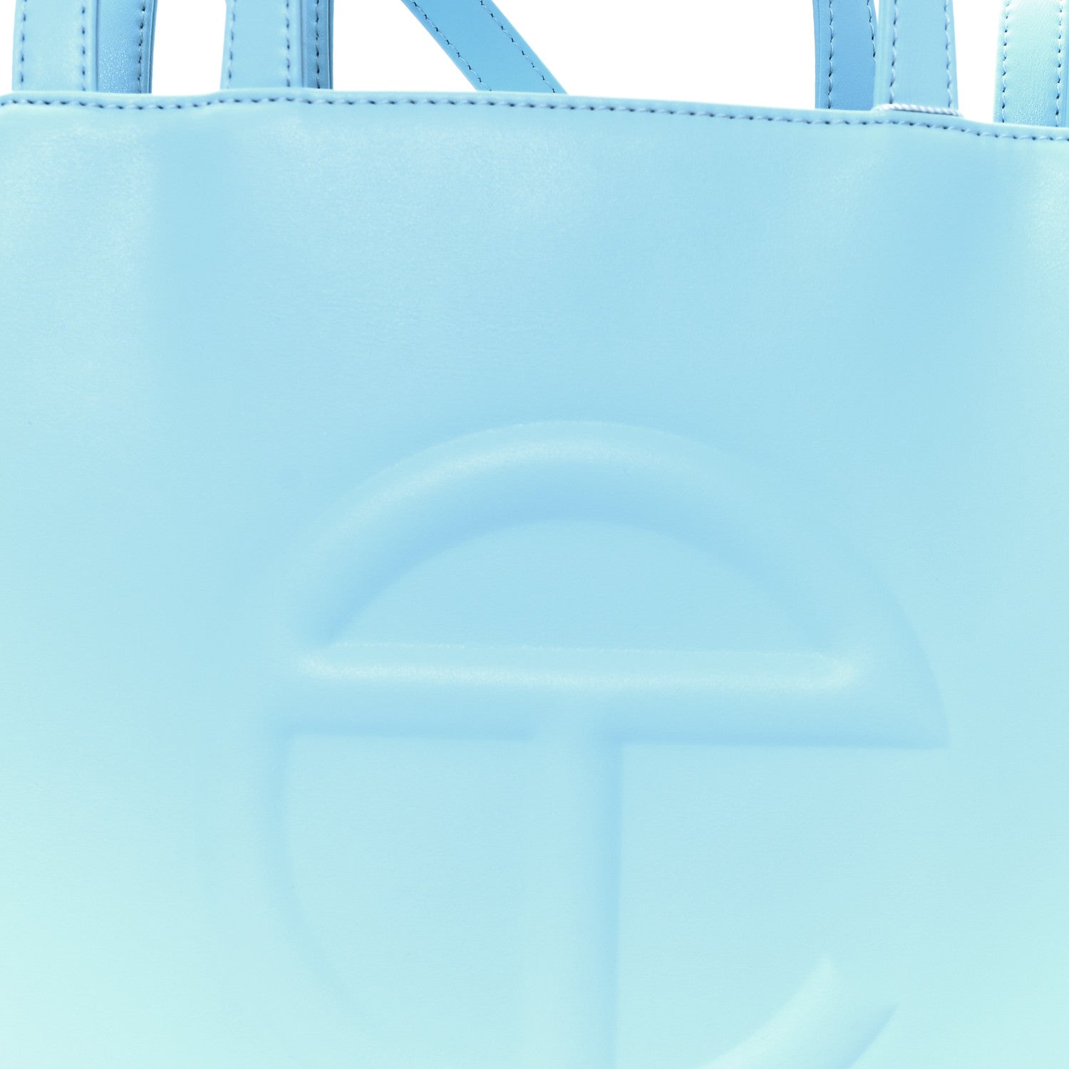 Vegan Leather Medium Shopping Bag Pool Blue