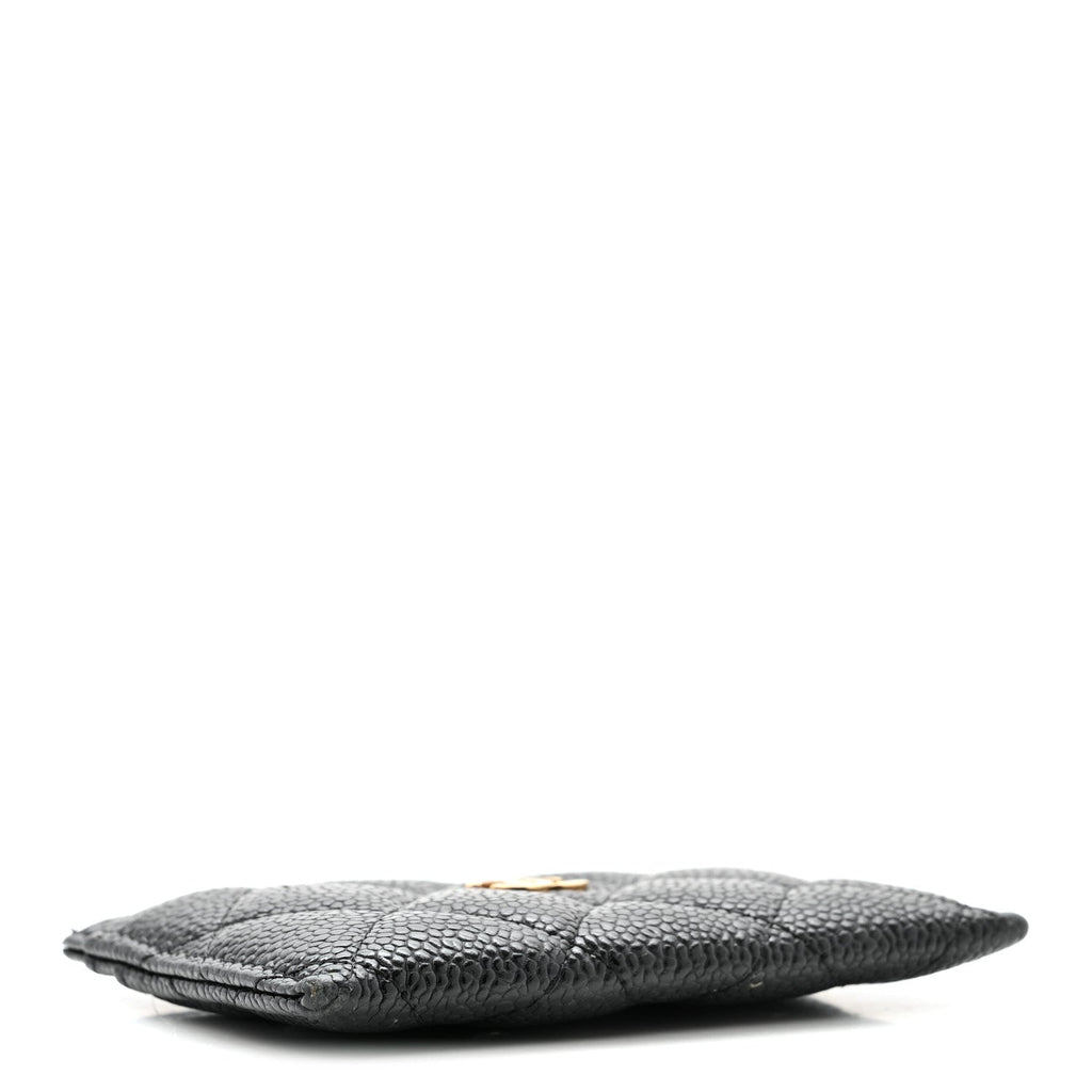 Caviar Quilted  Holder Black