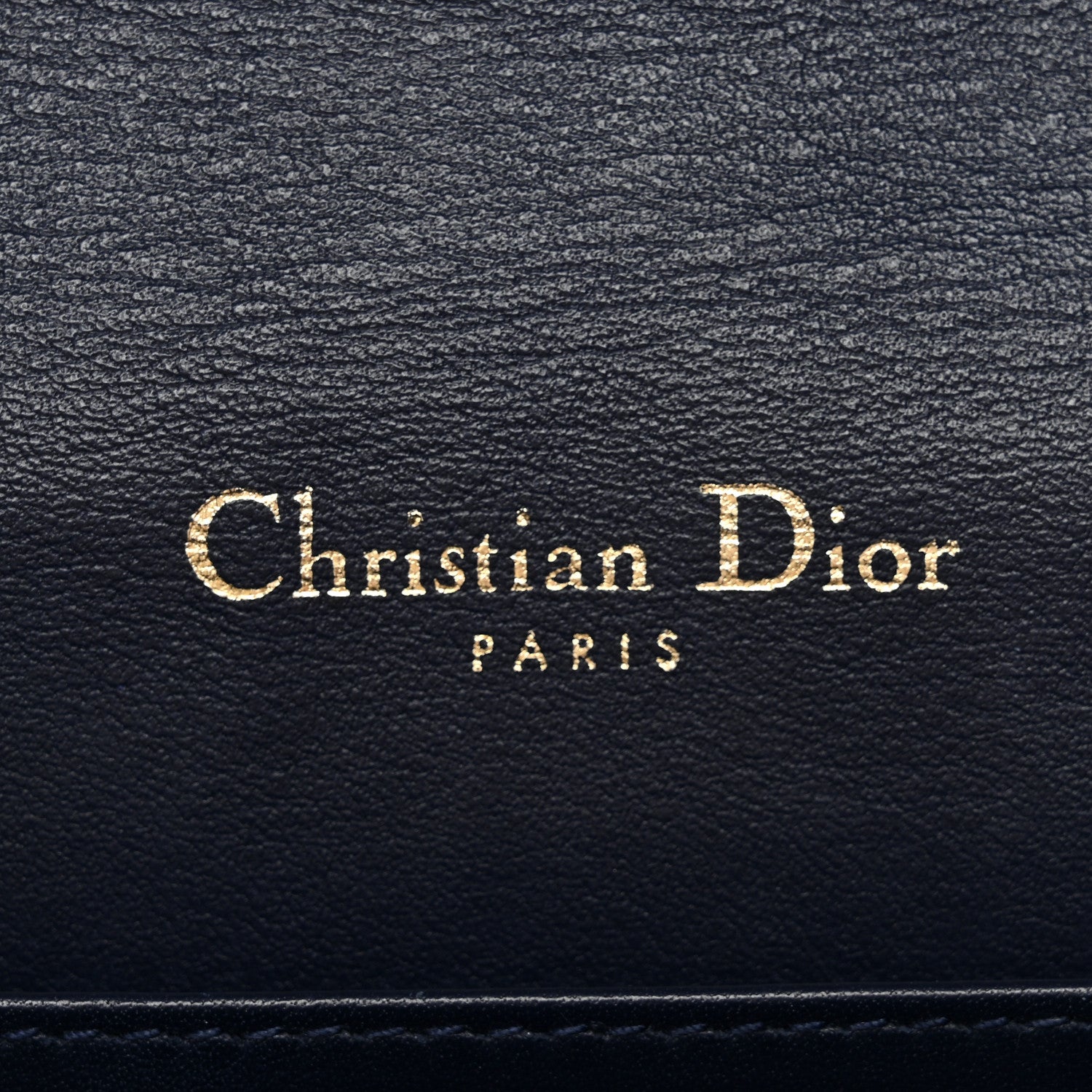 Patent Cannage Lady Dior Clutch Blue