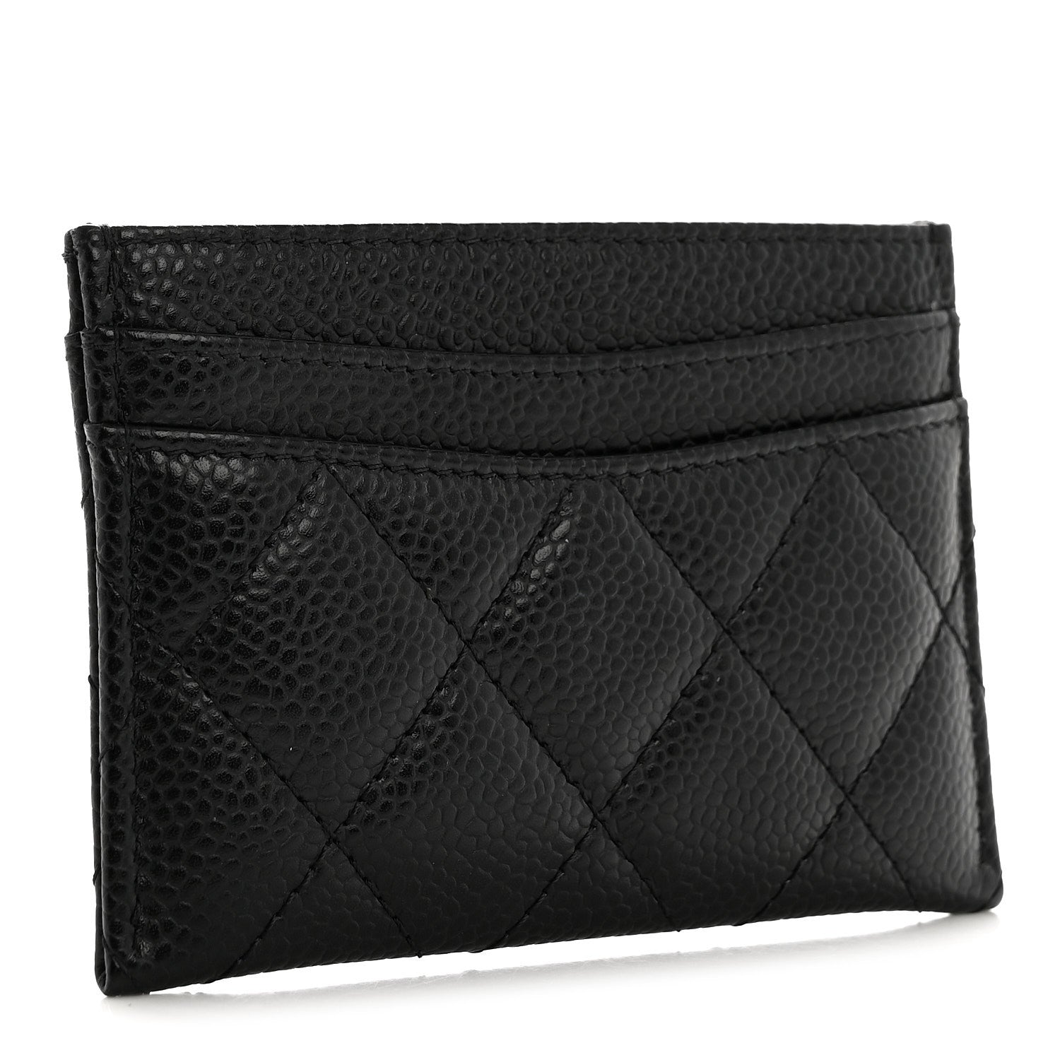 Caviar Quilted  Holder Black