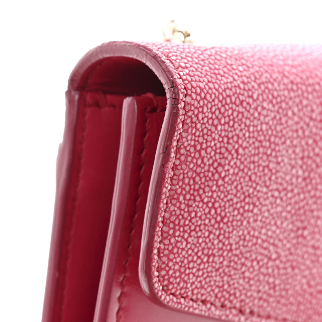 Galuchat Calfskin Serpenti Forever Crossbody Bag Pink