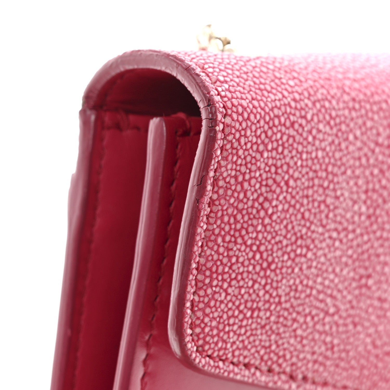 Galuchat Calfskin Serpenti Forever Crossbody Bag Pink