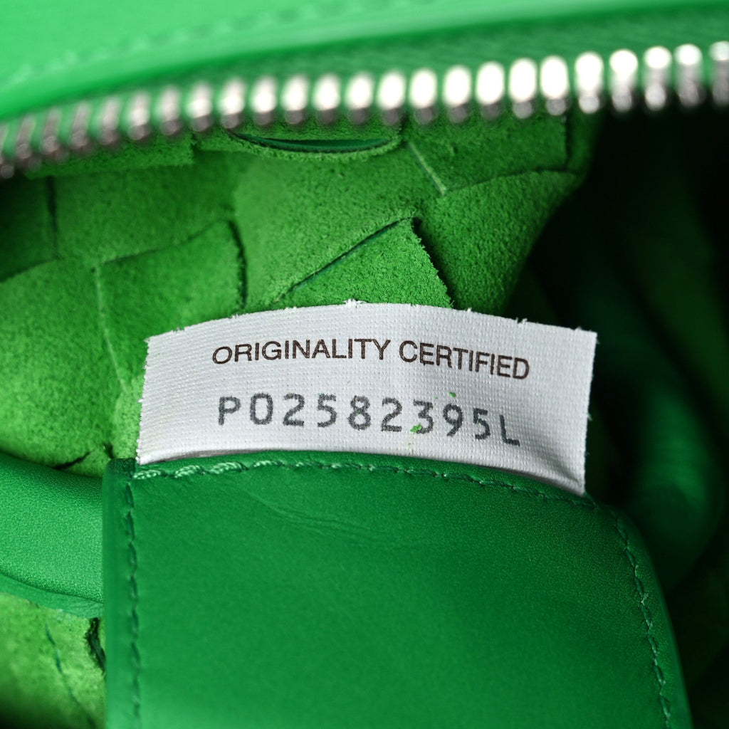 Calfskin Intrecciato Small Camera Bag Parakeet
