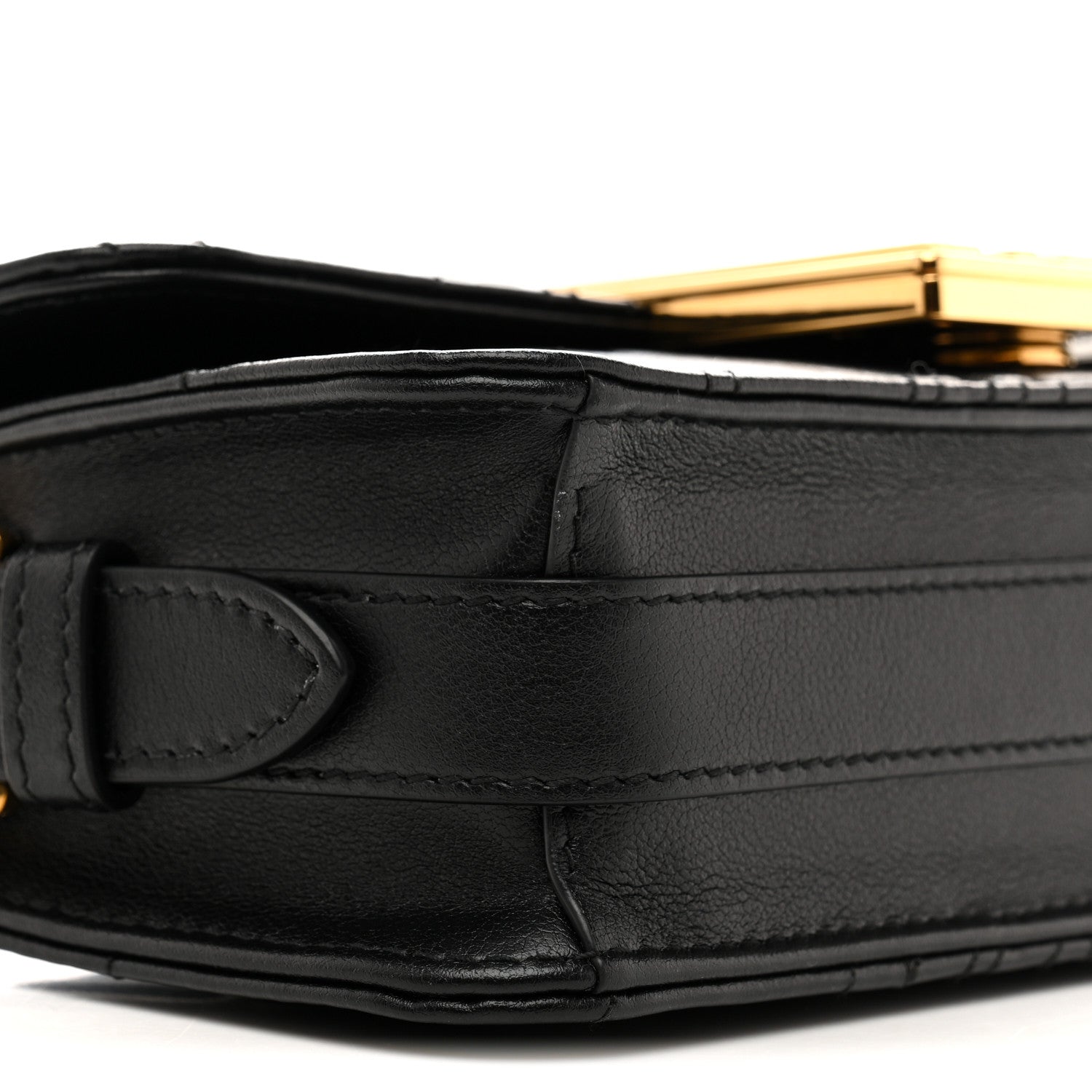 Calfskin Quilted All Over Miss Dior Flap Black