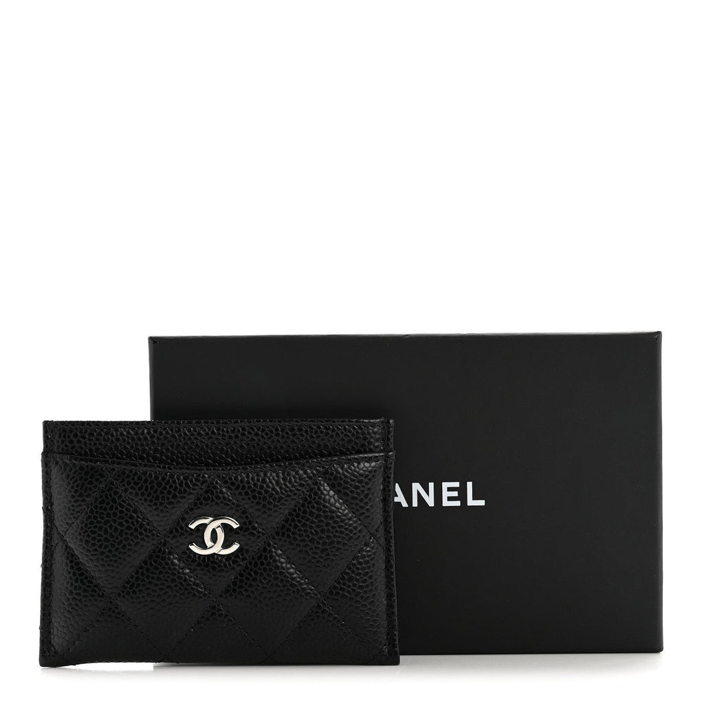 Caviar Quilted  Holder Black