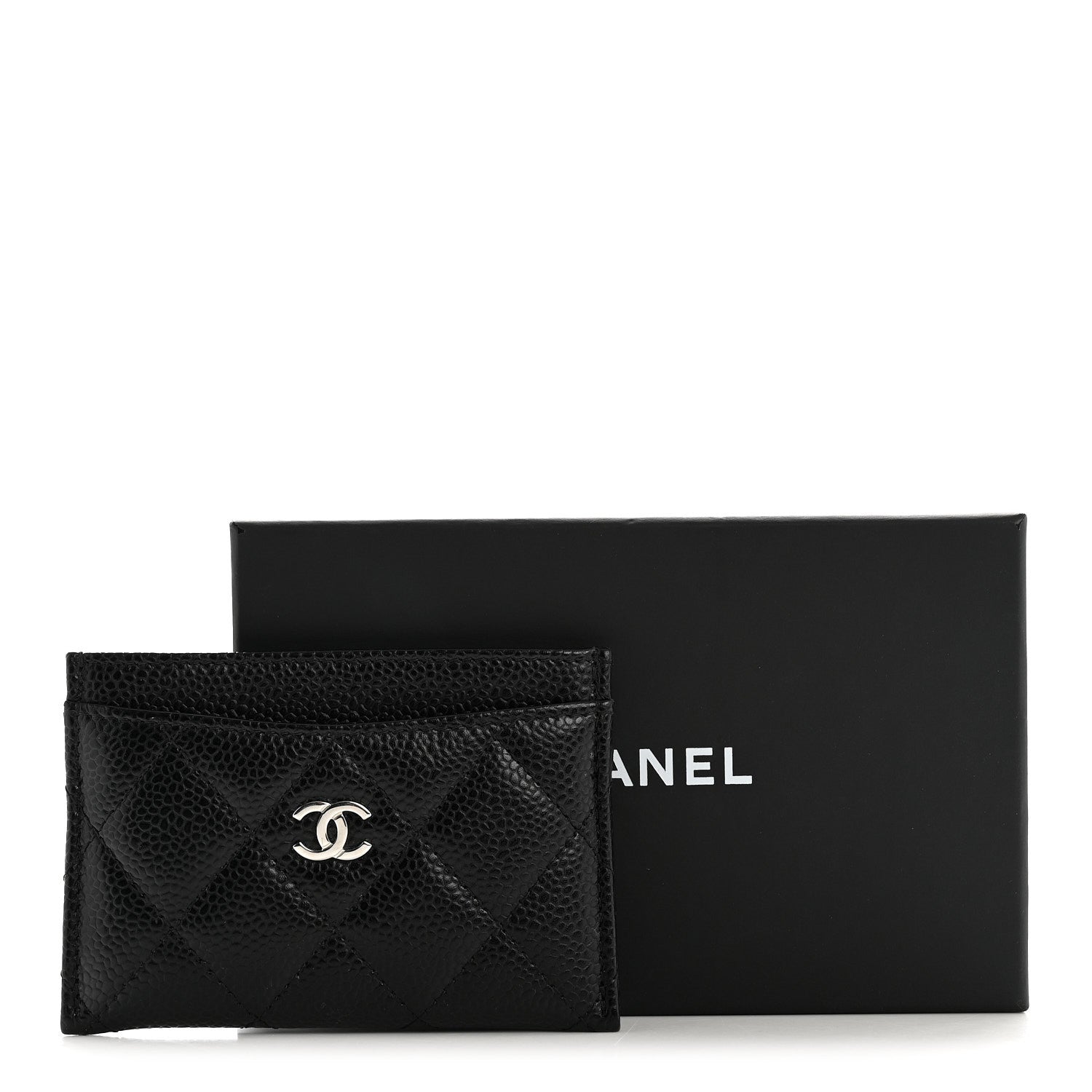 Caviar Quilted  Holder Black