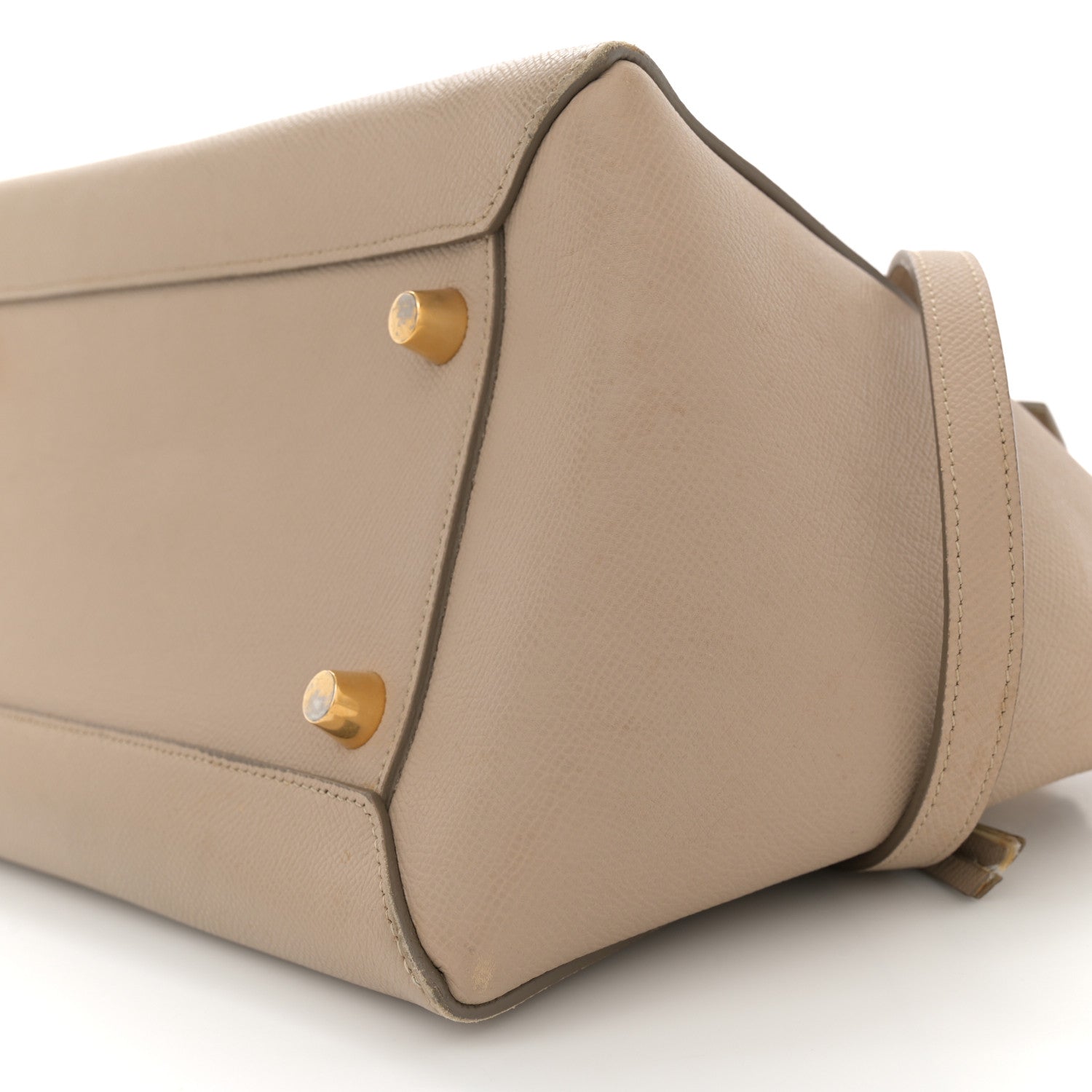 Grained Calfskin Mini Belt Bag Light Taupe
