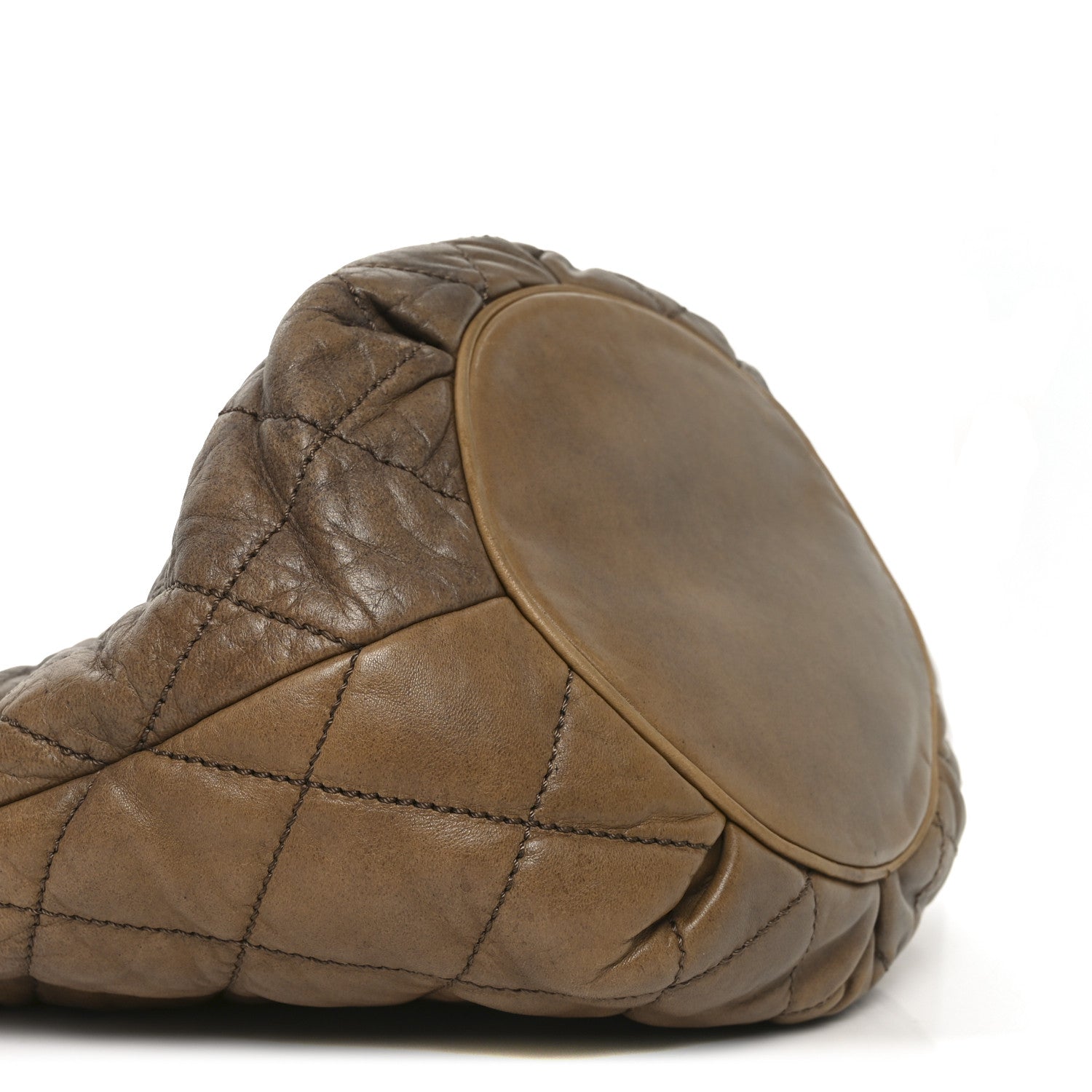 Lambskin Quilted Cloudy Bundle Hobo Beige