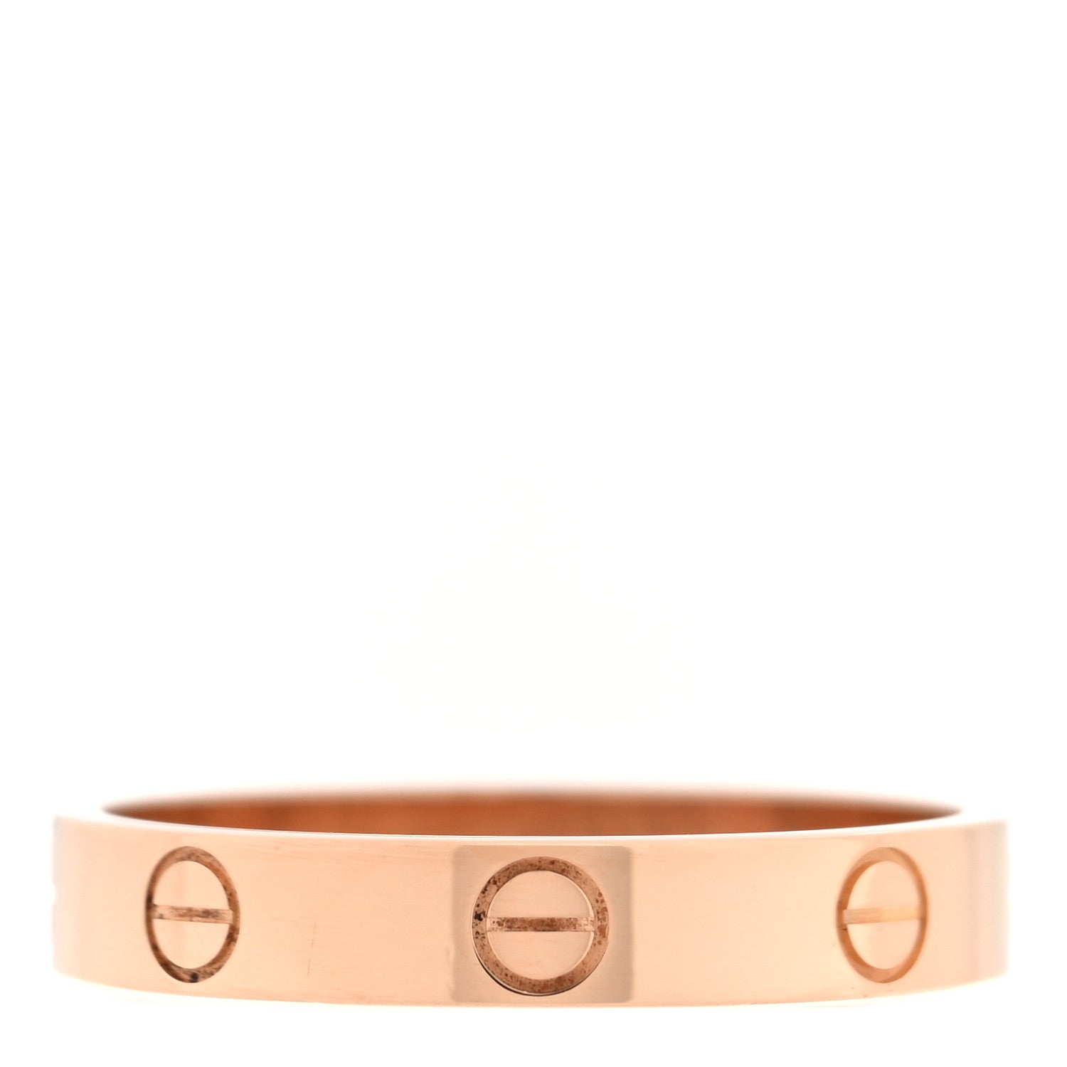18K Pink Gold 3.5mm LOVE Wedding Band Ring 59 8.75