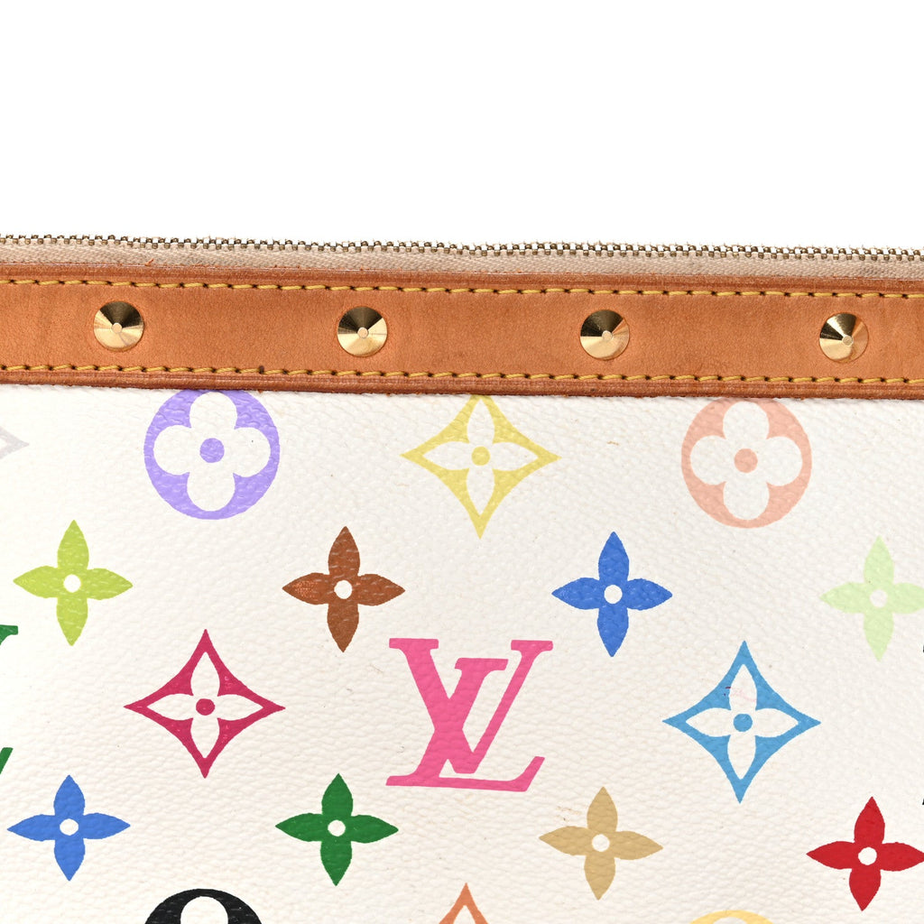 Monogram Multicolor Pochette Accessories White