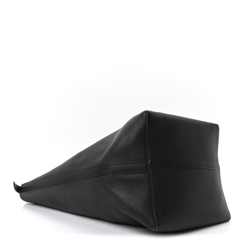 Grained Calfskin Large N/S Park Tote Black