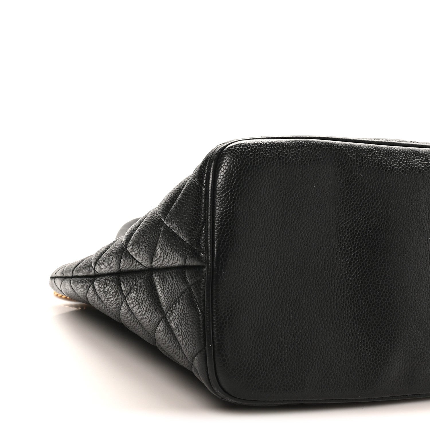 Caviar Quilted Medallion Tote Black