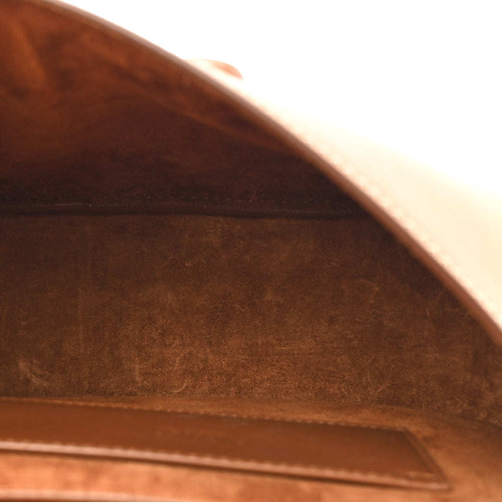 Vegetable Tanned Calfskin Le Caban Satchel Bag Brick