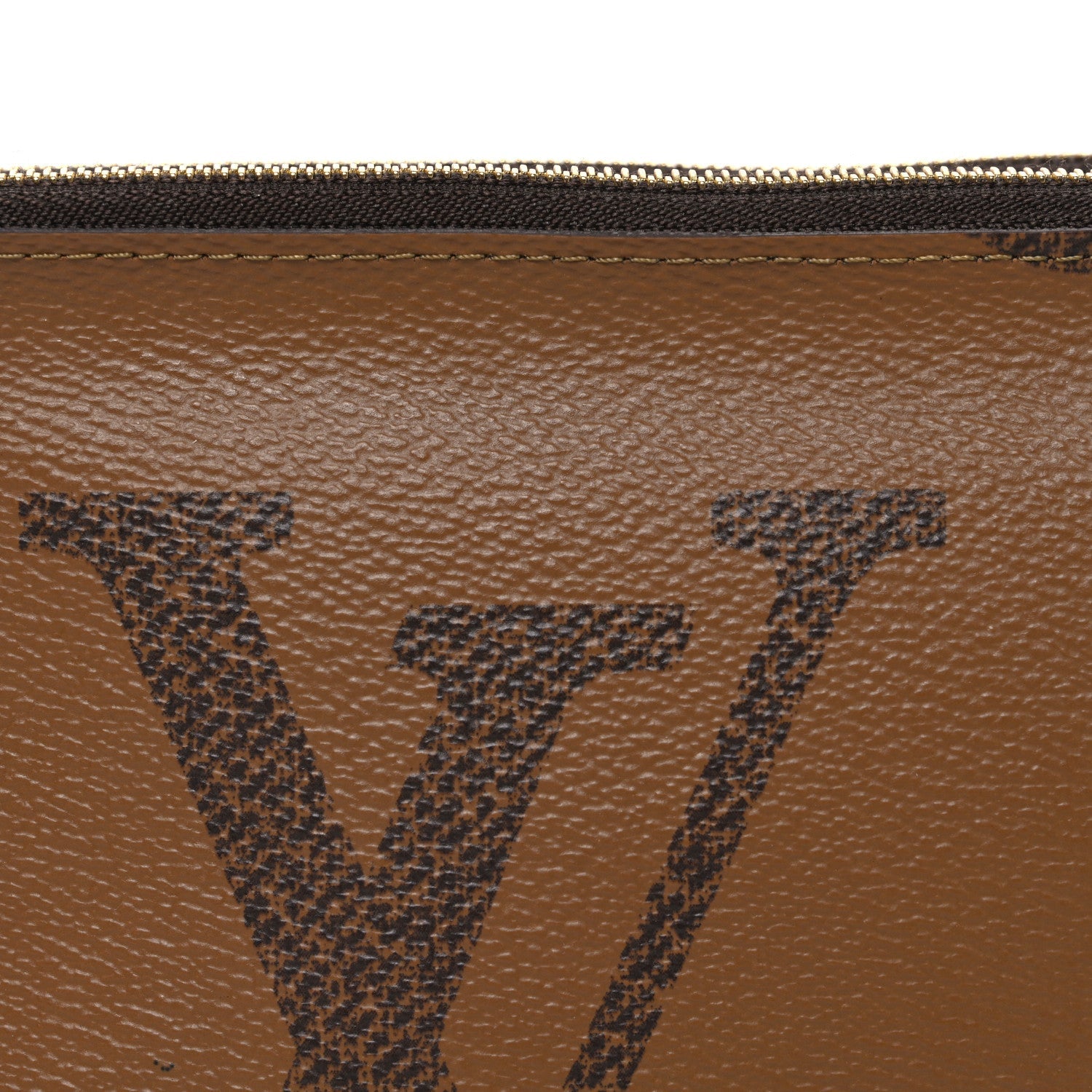 Reverse Monogram Giant Double Zip Pochette