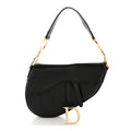 Shiny Goatskin  Saddle Bag Black