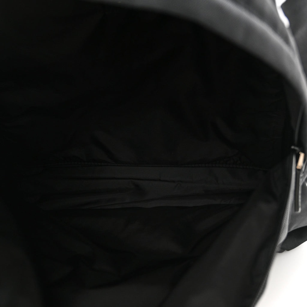 Nylon Essential Backpack Black White