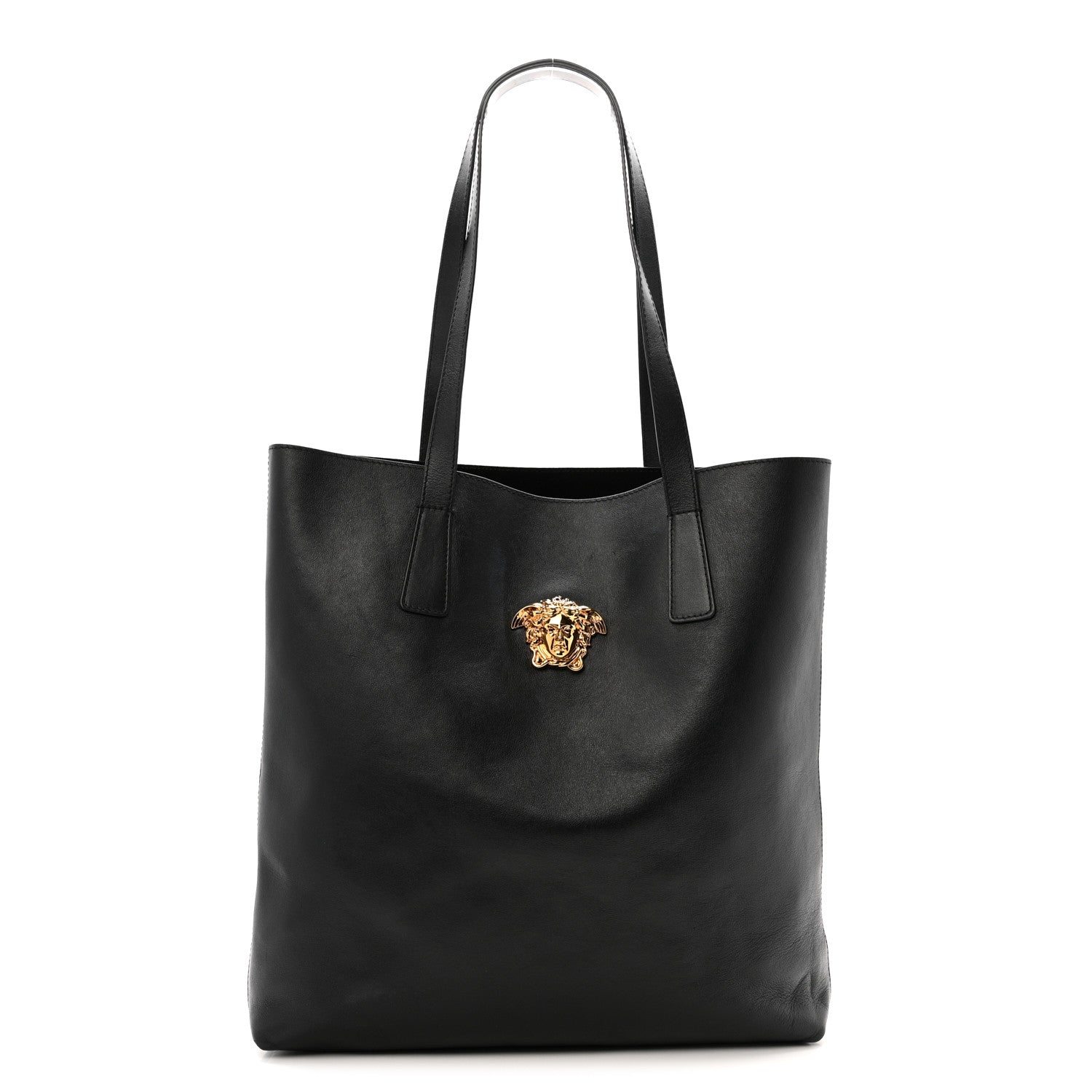 Smooth Calfskin La Medusa Tote Bag Black