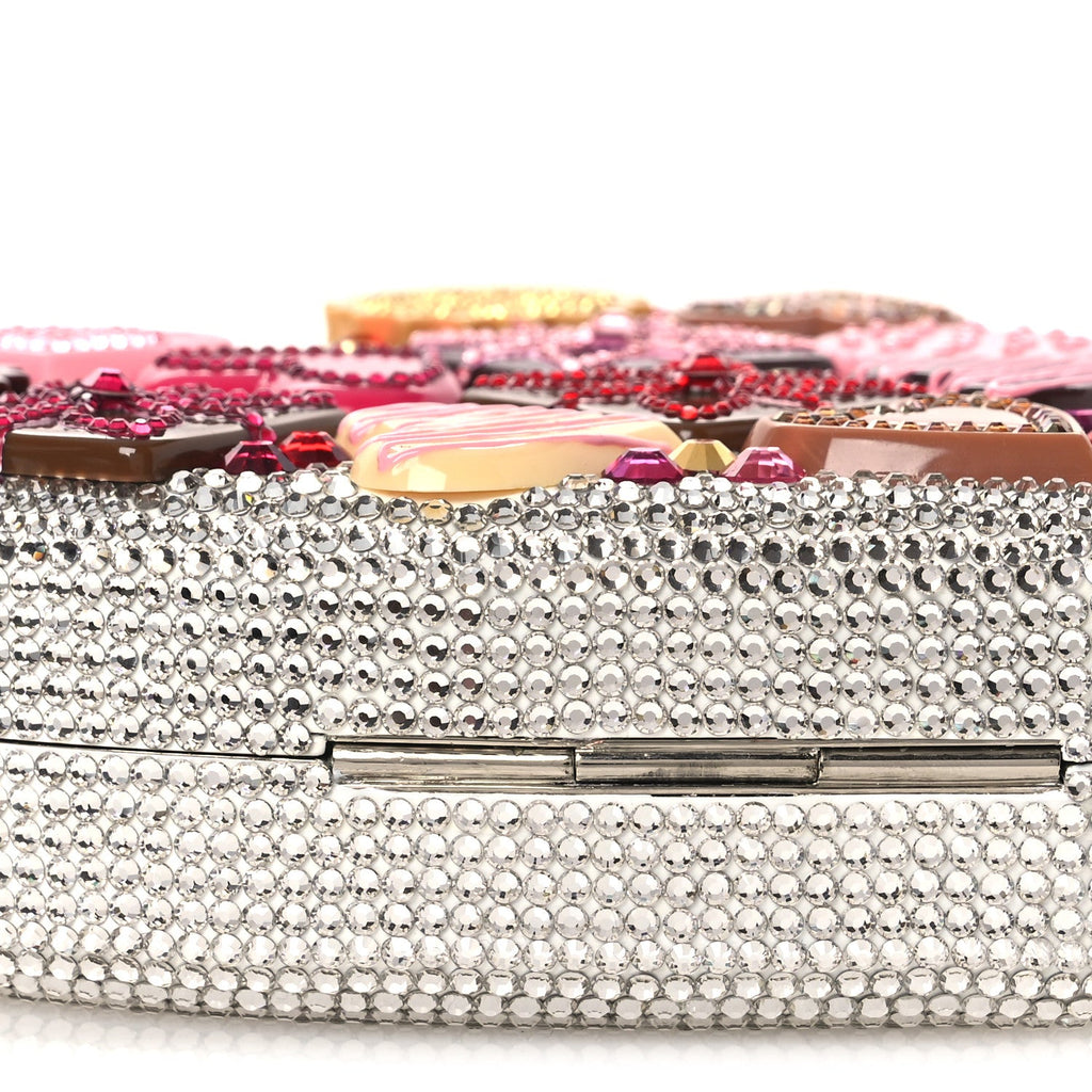Crystal Heart Chocolate Box Clutch