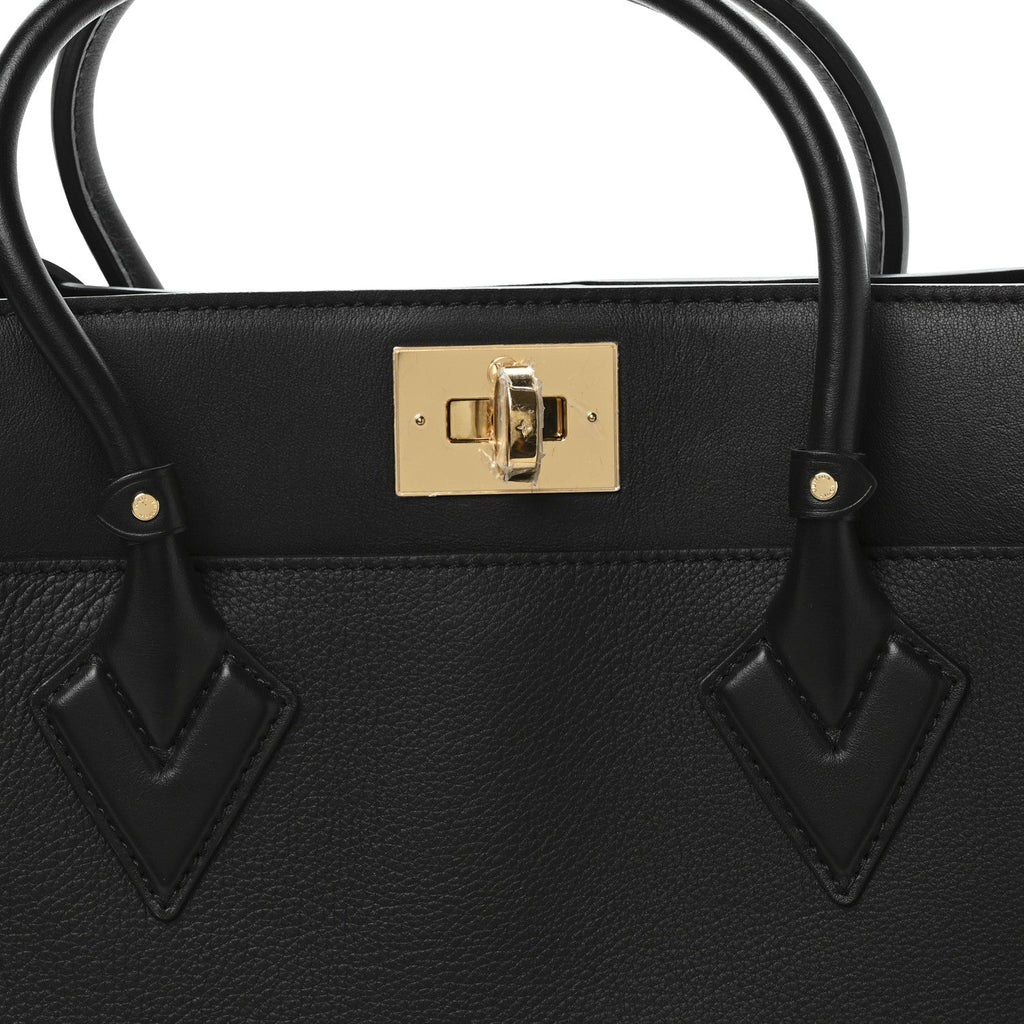 Calfskin Monogram Tufting On My Side Black