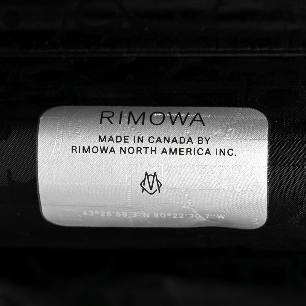 X RIMOWA Aluminum Gradient Original Cabin Luggage Black