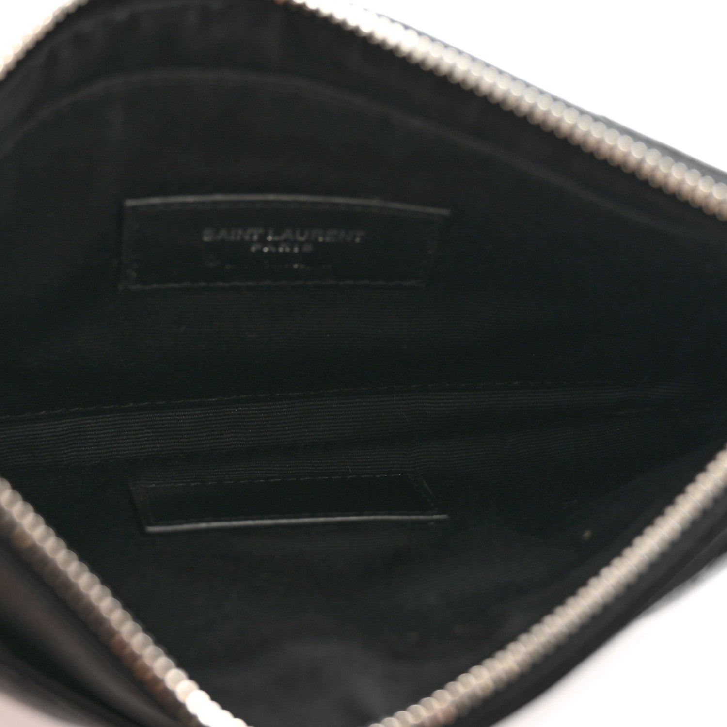 Grain De Poudre Chevron Monogram Bill Pouch Black