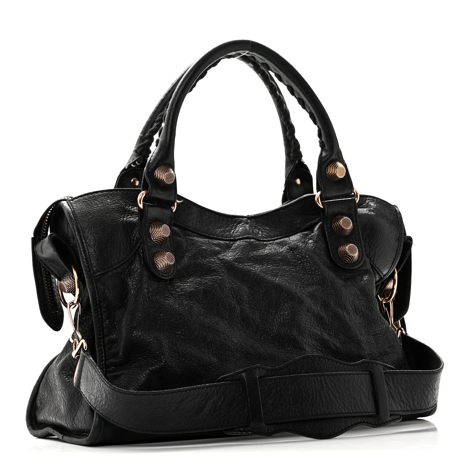 Agneau Giant 21 Rose Gold Hardware City Black