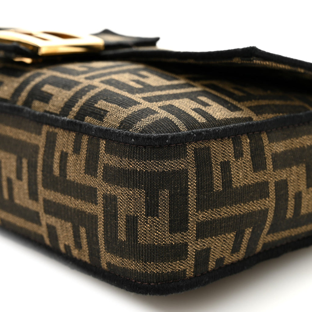Fabric Jacquard FF 1974 Medium Baguette Tobacco Moro Black