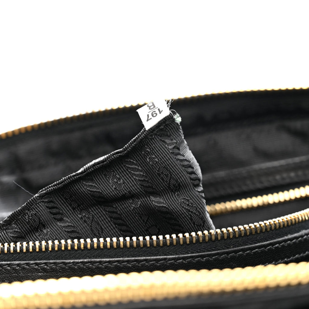 Tessuto Nylon Gaufre Tote Black