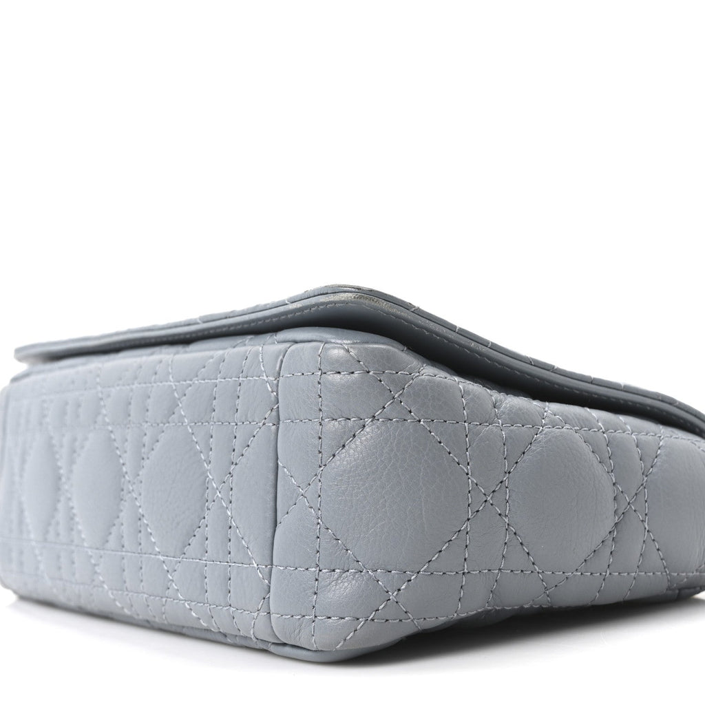 Calfskin Cannage Small Caro Bag Cloud Blue