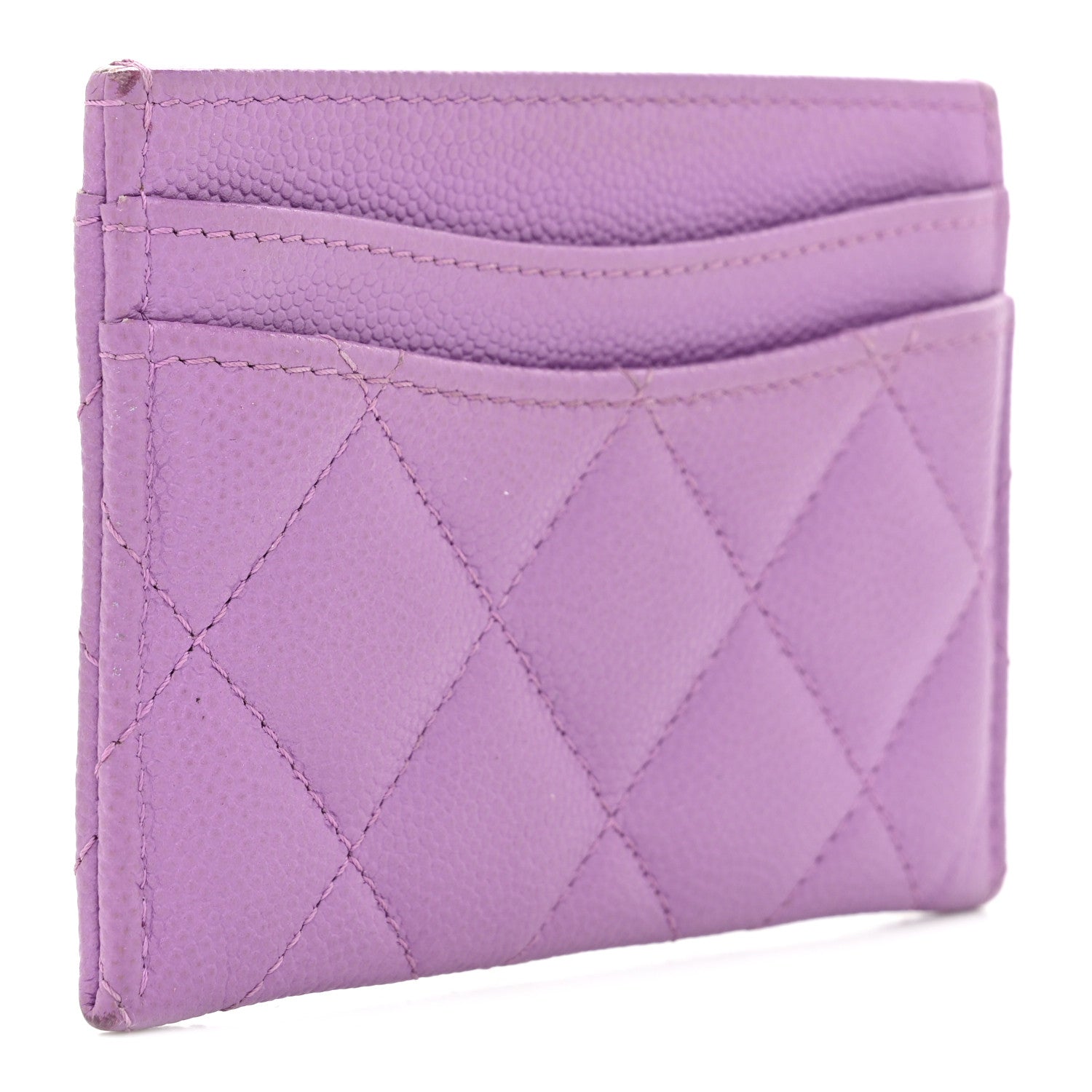 Caviar Quilted  Holder Purple