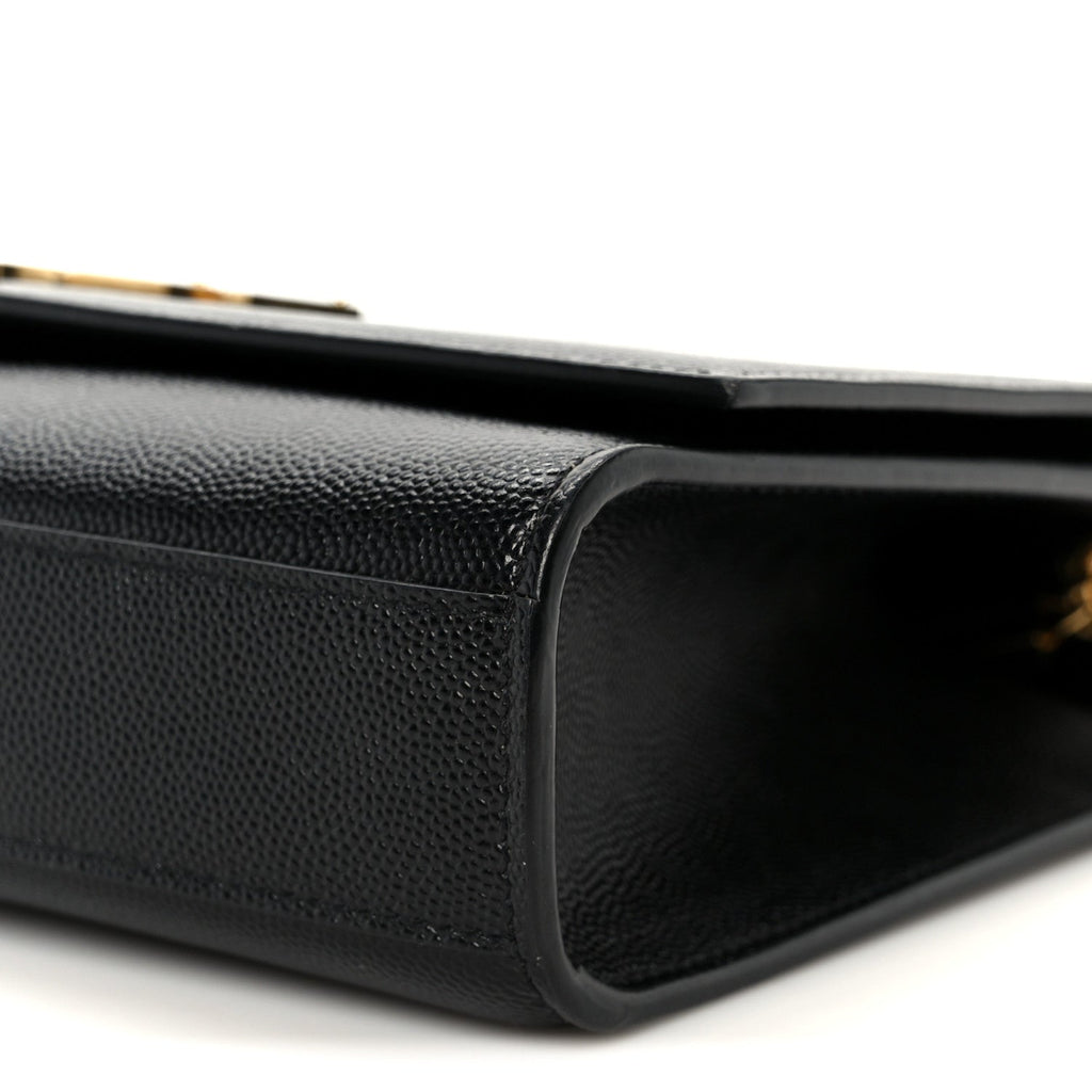 Grain De Poudre Medium Classic Monogram Kate Satchel Black
