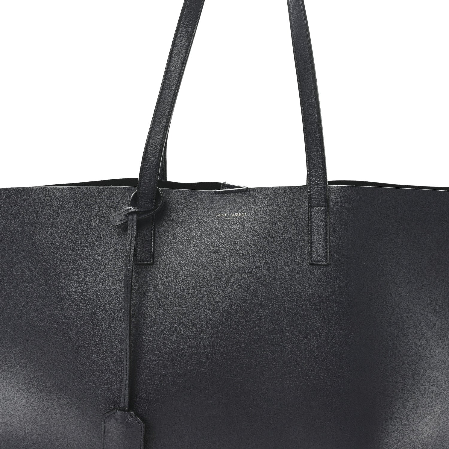Calfskin Large Shopping Tote Deep Marine