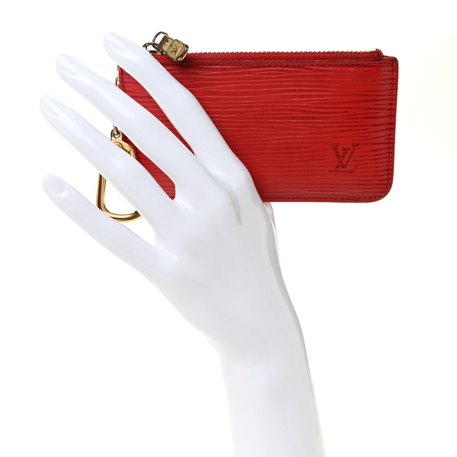 Epi Key Pouch Castillan Red
