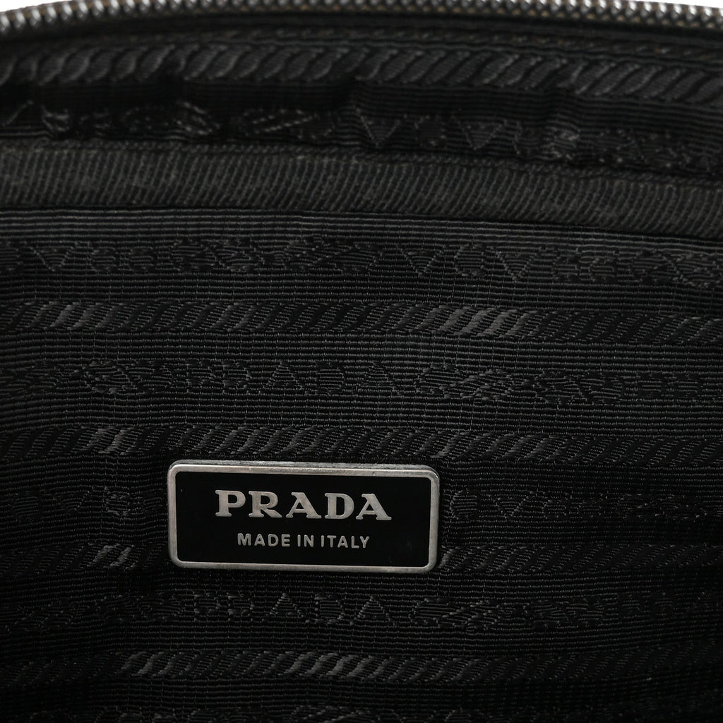 Saffiano Tessuto Nylon Small Briefcase Black