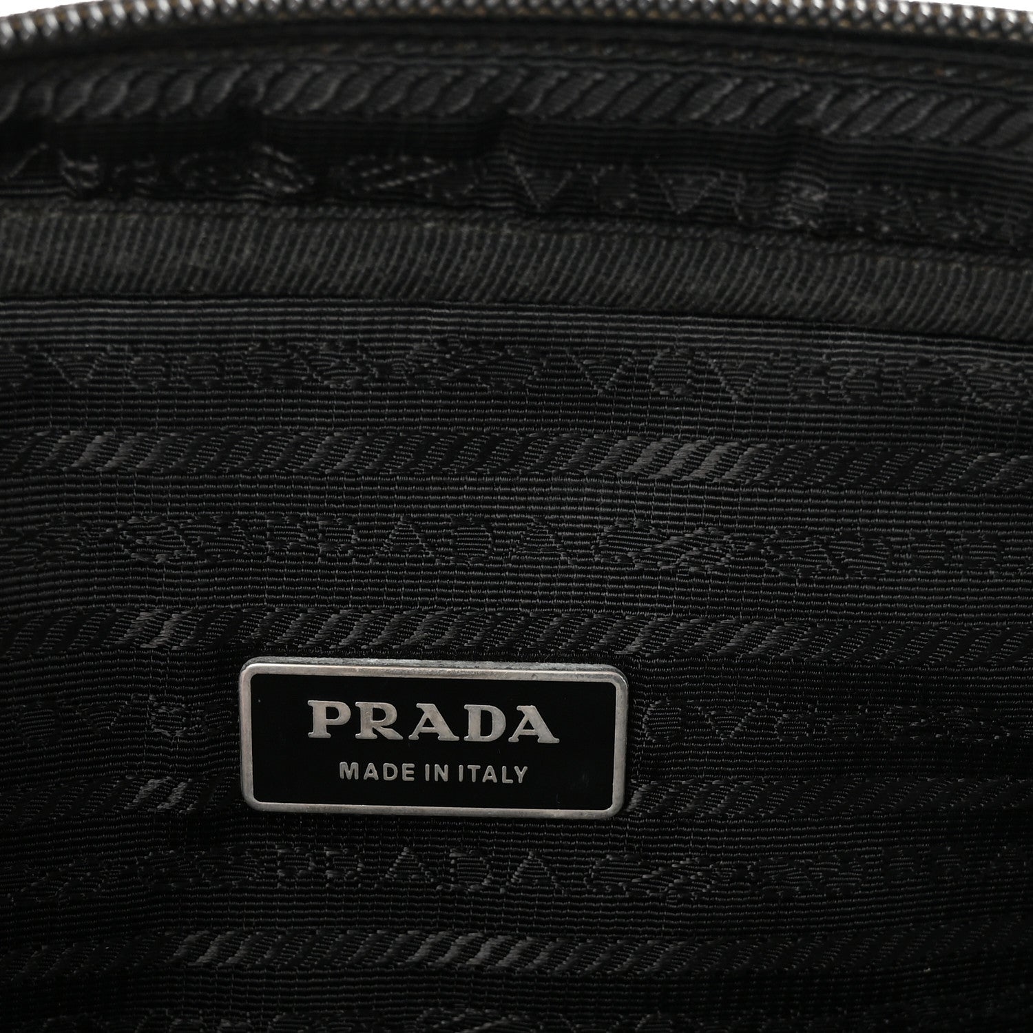 Saffiano Tessuto Nylon Small Briefcase Black