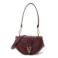 Vitello Virtus Small Shoulder Bag Burgundy