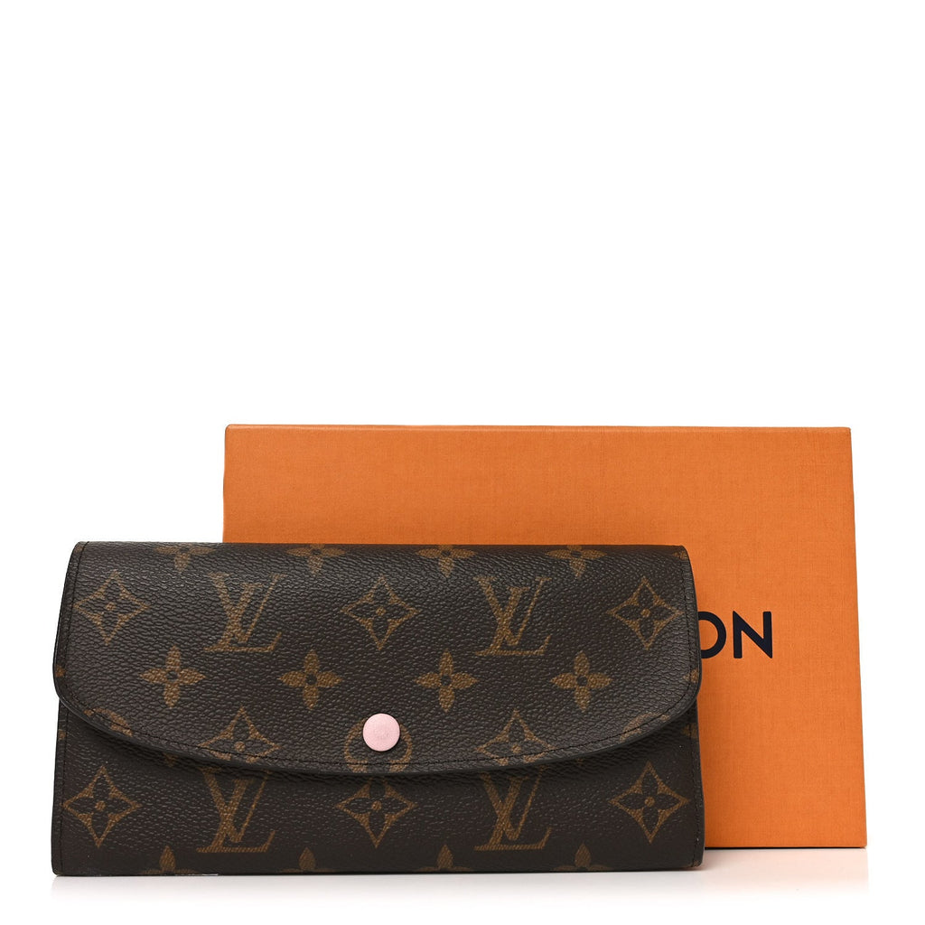 Monogram Emilie Wallet Rose Ballerine