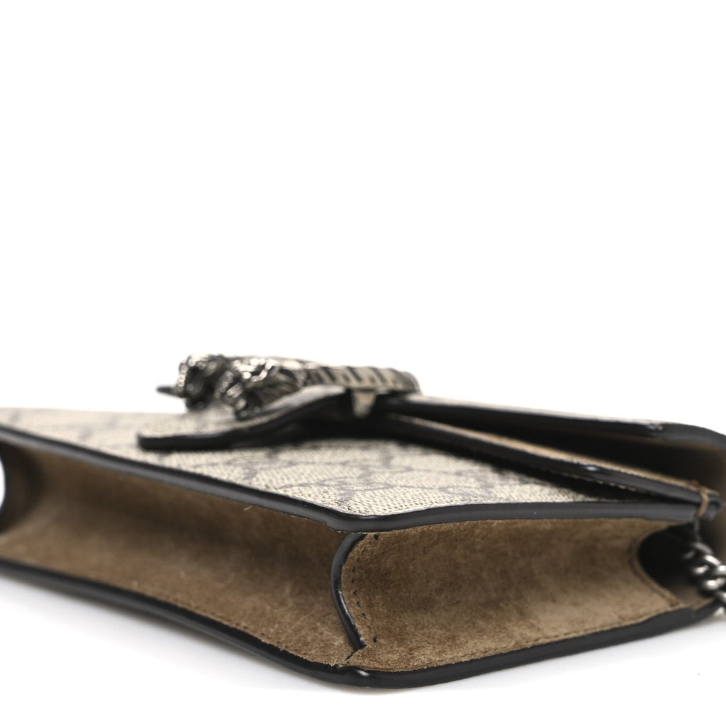 GG Supreme Monogram Super Mini Dionysus Shoulder Bag Taupe