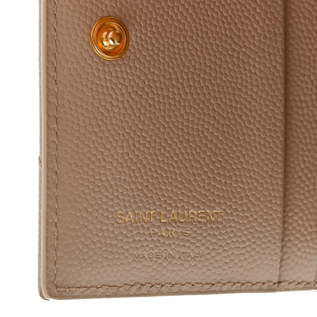 Grain De Poudre Matelasse Chevron Monogram Zipped  Case Dark Beige