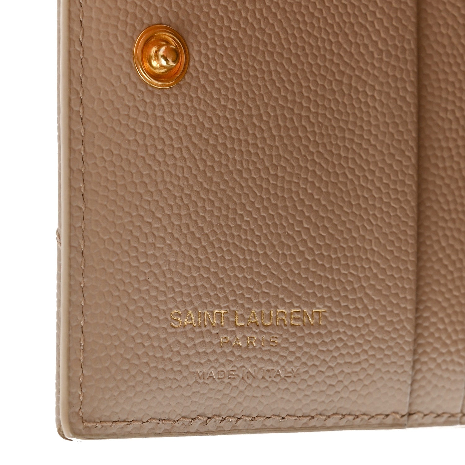 Grain De Poudre Matelasse Chevron Monogram Zipped  Case Dark Beige